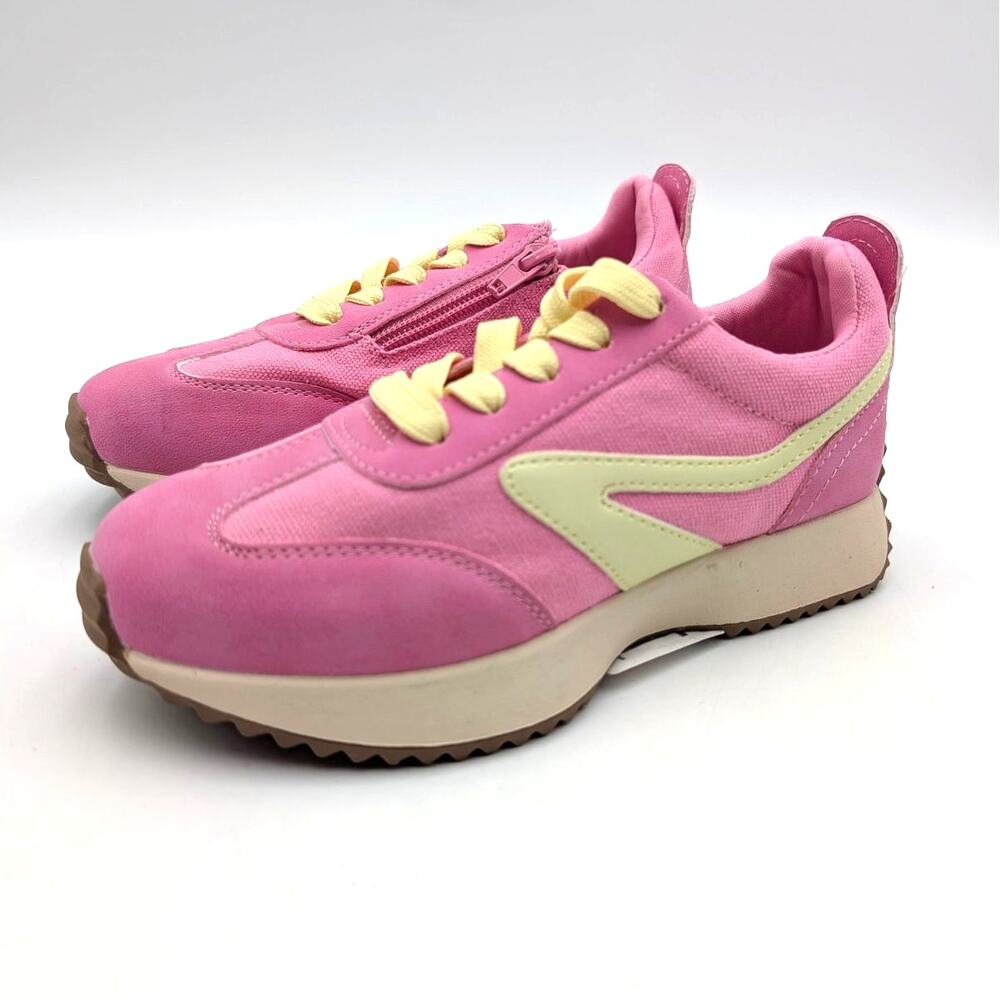 DV by Dolce Vita Blazer Lace-Up Sneaker Shoes Girls Pink Size US1